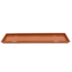 Farfurie jardiniera Critex, Infinitty, plastic, interior / exterior, teracota, 60 x 16.2 x 2 cm