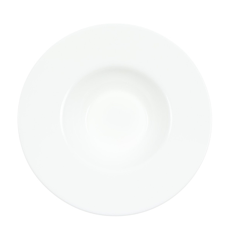Farfurie paste, sticla termica, alb, 26 cm