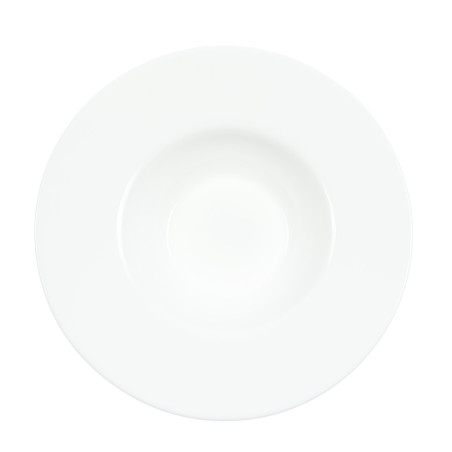 Farfurie paste, sticla termica, alb, 26 cm
