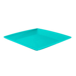 Farfurie plastic 2170, patrata, mare, 23 x 23 x 1.5 cm. diverse culori