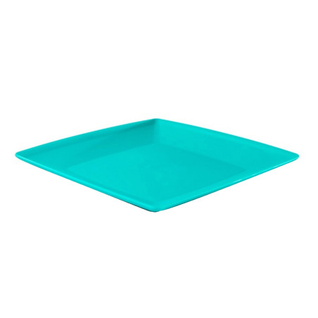 Farfurie plastic 2170, patrata, mare, 23 x 23 x 1.5 cm. diverse culori