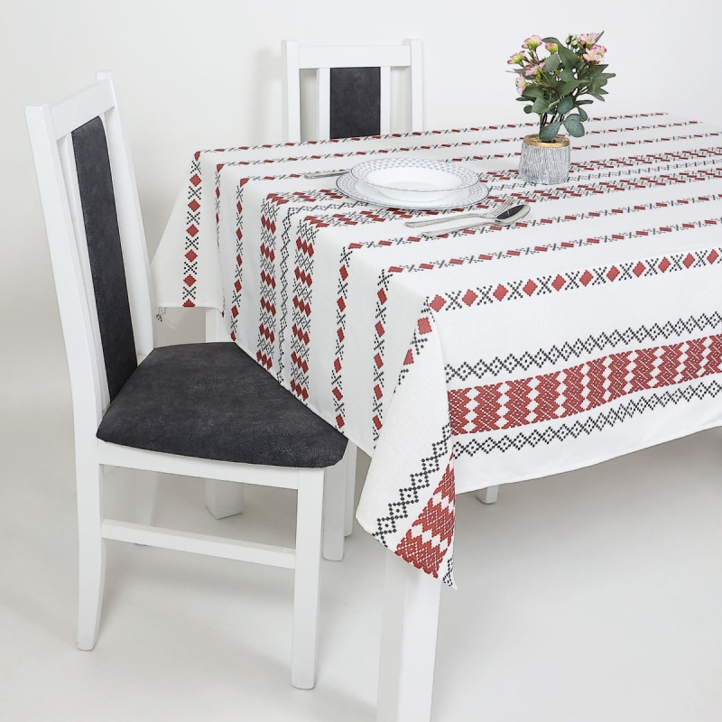 Fata de masa Carolina, bumbac + poliester, multicolor, 135 x 220 cm