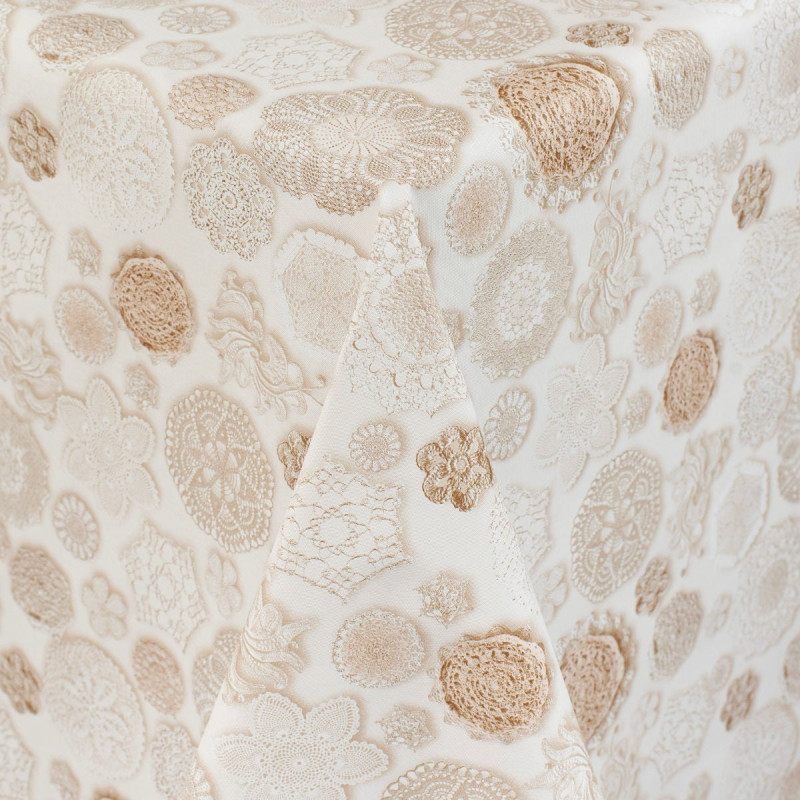 Fata de masa impermeabila 774520, PVC, bej, 140 cm