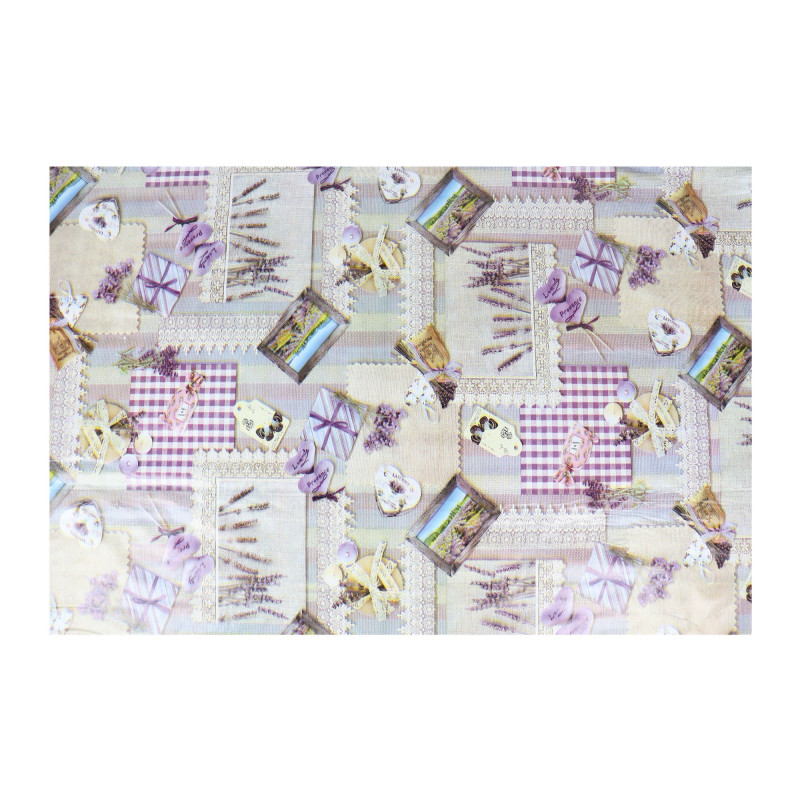 Fata de masa impermeabila la rola 20 m, Lavender W0392, PVC, latime 140 cm