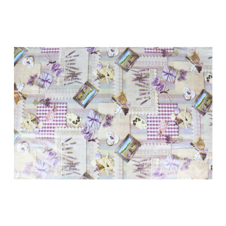 Fata de masa impermeabila la rola 20 m, Lavender W0392, PVC, latime 140 cm