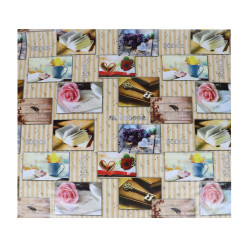 Fata de masa impermeabila Notebook W0029-1, PVC, latime 140 cm