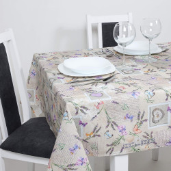 Fata de masa Lia, bumbac + poliester, multicolor, 135 x 220 cm