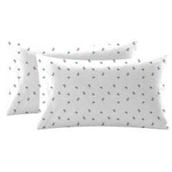 Fata de perna Deluxe Pucioasa Della, bumbac, multicolor, 50 x 70 cm, set 2 bucati
