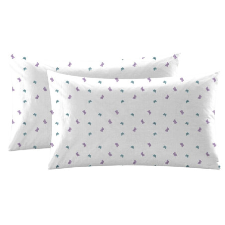 Fata de perna Deluxe Pucioasa Della, bumbac, multicolor, 50 x 70 cm, set 2 bucati