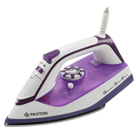 Fier de calcat Paxton FC-2500C1, 2500 W, talpa ceramica, 0.30 litri, 0.8 g/min, sistem auto-curatare, abur vertical, sistem anti