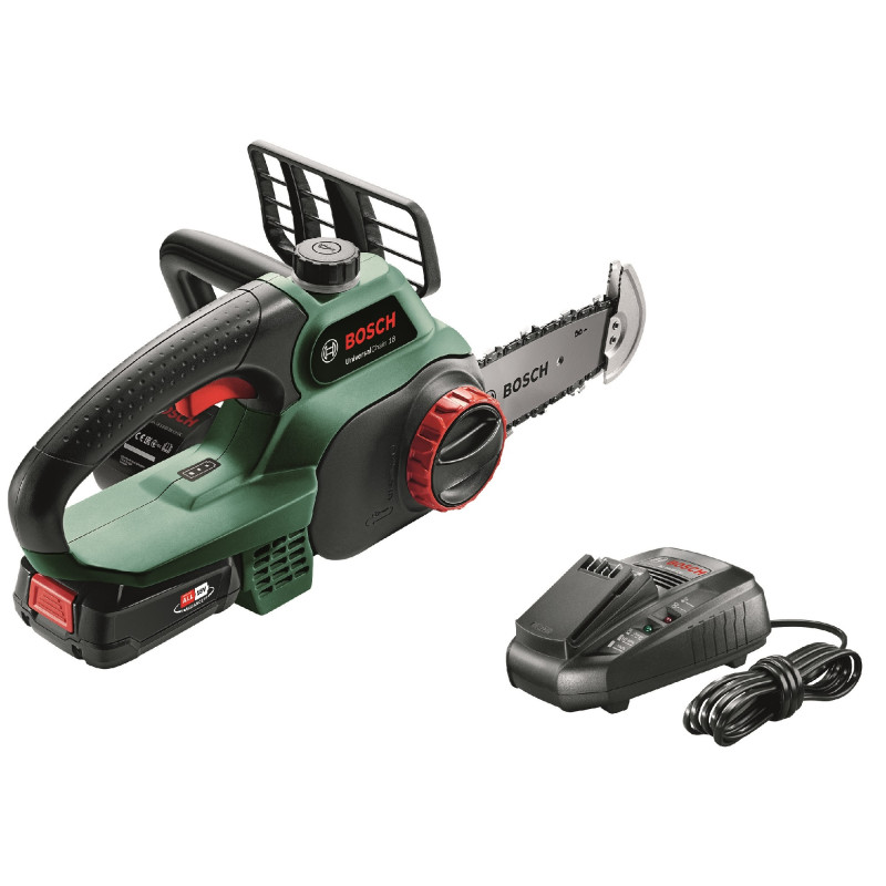 Fierastrau electric cu lant Bosch UniversalChain, 3 kg, cu acumulator Li-Ion, 18V, 2.5 Ah
