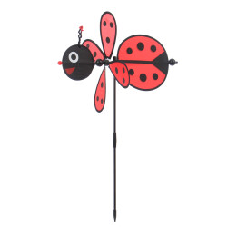 Figurina buburuza T1, din poliester si fibra sticla, decoratiune gradina, H 70 cm