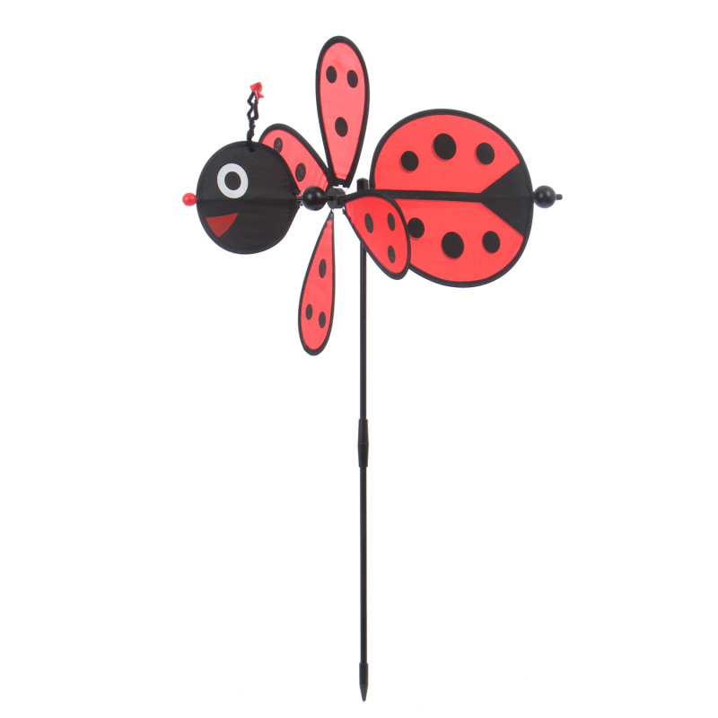 Figurina buburuza T1, din poliester si fibra sticla, decoratiune gradina, H 70 cm