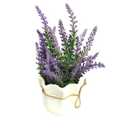 Aranjament flori artificiale G21, lavanda, H 22 cm
