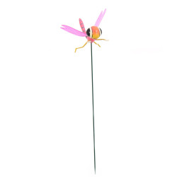 Figurina libelula T1, din PVC, decoratiune gradina, H 15 cm