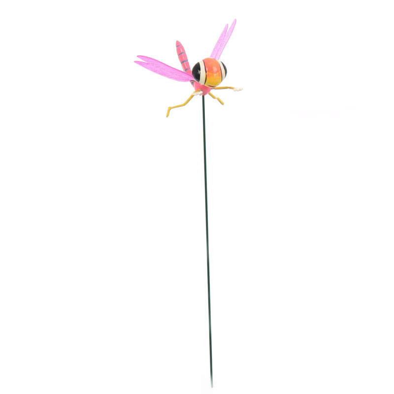 Figurina libelula T1, din PVC, decoratiune gradina, H 15 cm