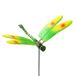 Figurina libelula T2, din PVC, decoratiune gradina, H 15 cm