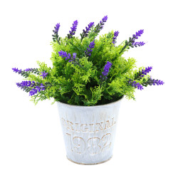 Aranjament flori artificiale G68, lavanda, H 15 cm