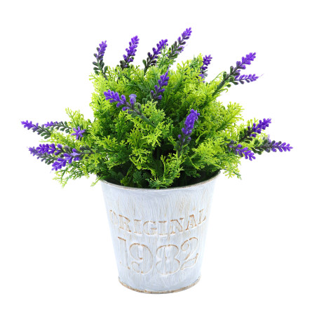 Aranjament flori artificiale G68, lavanda, H 15 cm