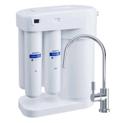 Filtru apa potabila, cu osmoza inversa, cu mineralizare, Aquaphor Morion, cu robinet, rezervor 5 L