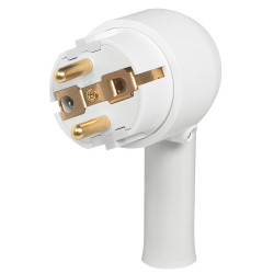 Fisa 2P+T cu extragere usoara 050175, contact de protectie, alb