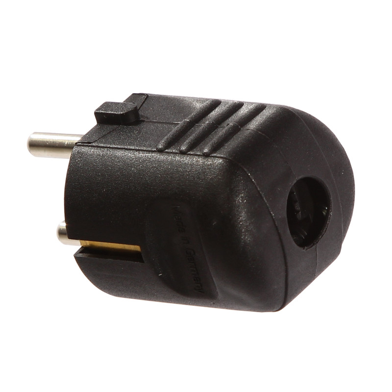 Fisa 44095L, contact de protectie, negru