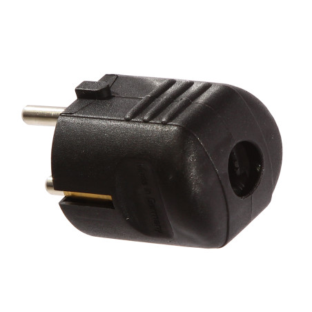 Fisa 44095L, contact de protectie, negru