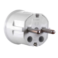 Fisa CPL 2313 AMB, contact de protectie, 16A, alb