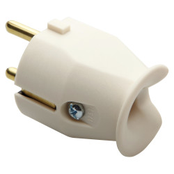 Fisa Gewiss GW28011, contact de protectie, 10 - 16A, alb