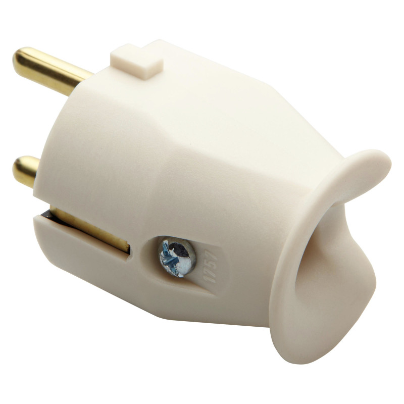 Fisa Gewiss GW28011, contact de protectie, 10 - 16A, alb