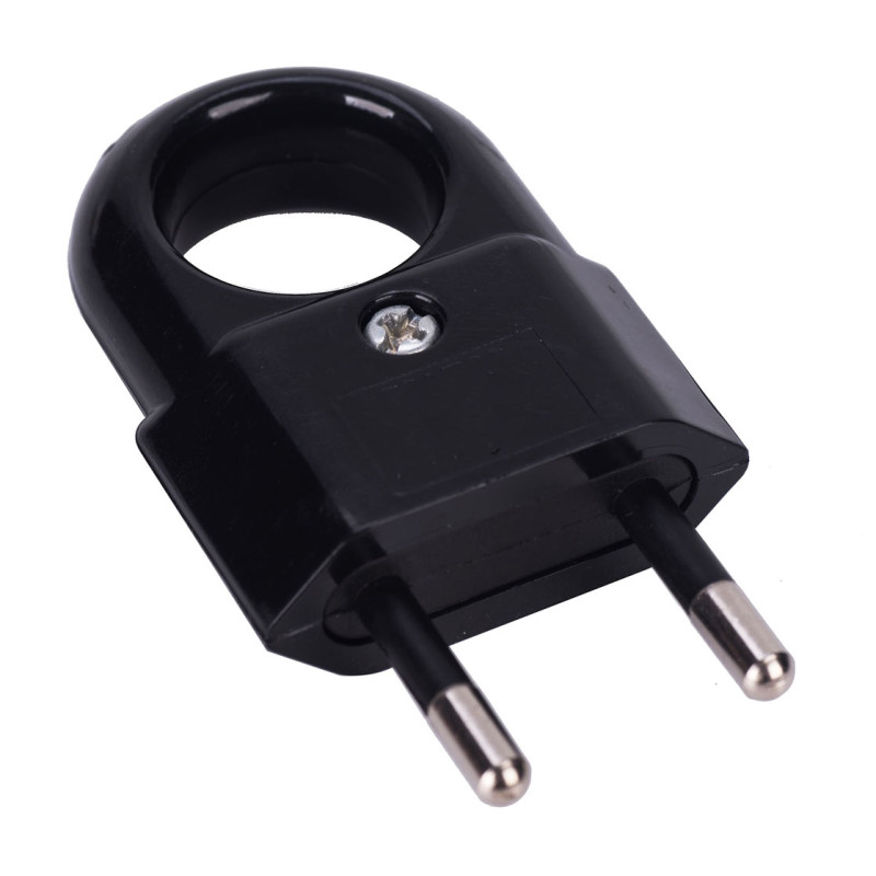 Fisa plata cu inel Line, 10A, negru