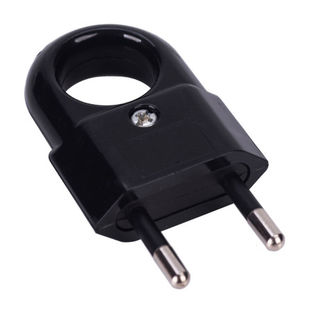 Fisa plata cu inel Line, 10A, negru