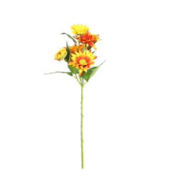 Floare artificiala JM17626, galben, 60 cm