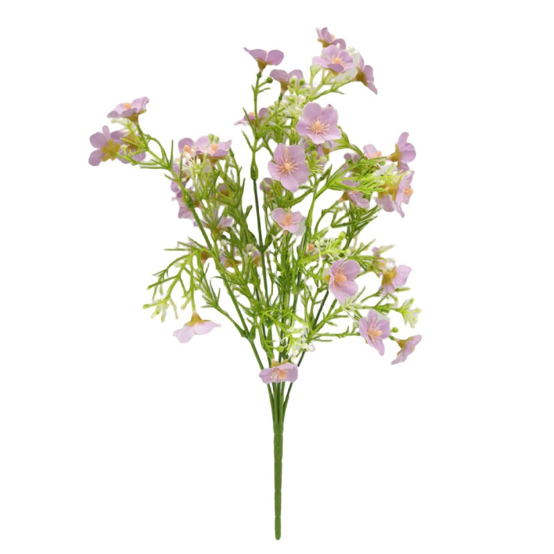 Floare artificiala MW83114, panza + plastic, mov, 34 cm