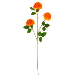 Floare artificiala RS0006, panza + plastic, galben