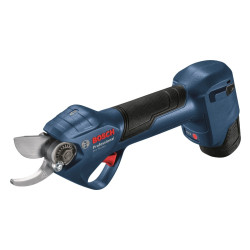 Foarfeca de gradina, pentru taiat crengi / vie, Bosch Professional Pruner, lama otel, motor fara perii, cu 2 acumulatori 3 Ah + 