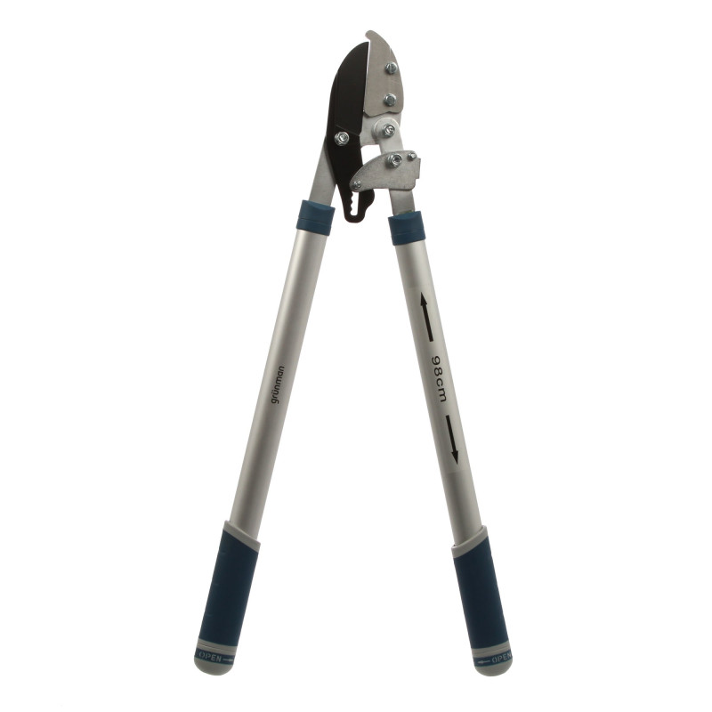 Foarfeca telescopica pentru crengi pomi, de gradina, universala, Grunman, lama otel, 67 x 28.5 x 2.5 cm Foarfeca telescopica pentru crengi pomi, de gradina, universala, Grunman, lama otel, 67 x 28.5 x 2.5 cm