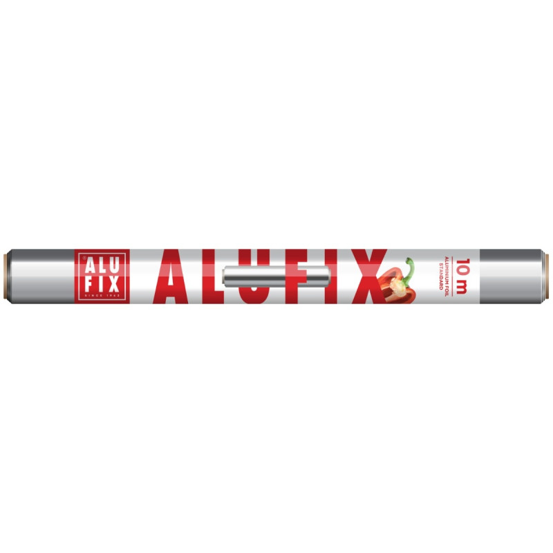 Folie aluminiu Alufix, argintie, 10 m / rola