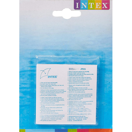 Folie autoadeziva pentru reparat piscine gonflabile, Intex 59631NP, 7 x 7 cm, 6 buc