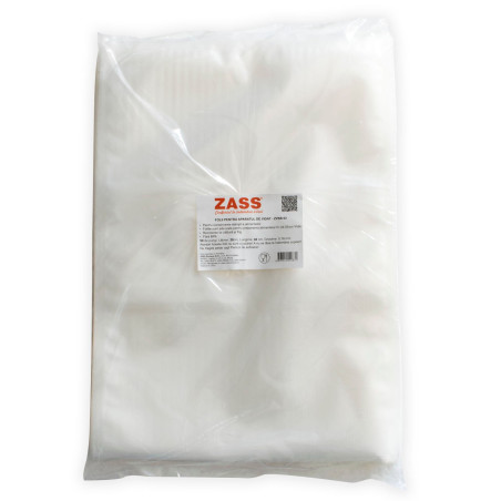 Folie pentru aparat de vidat alimente, Zass ZVSB 02, 28 x 40 cm, grosime 0.18 mm, rezistenta la caldura si frig, fara BPA, trans