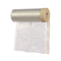 Folie protectie mobilier, cu banda adeziva, Lumytools LT 07750, 110 cm x 20 m
