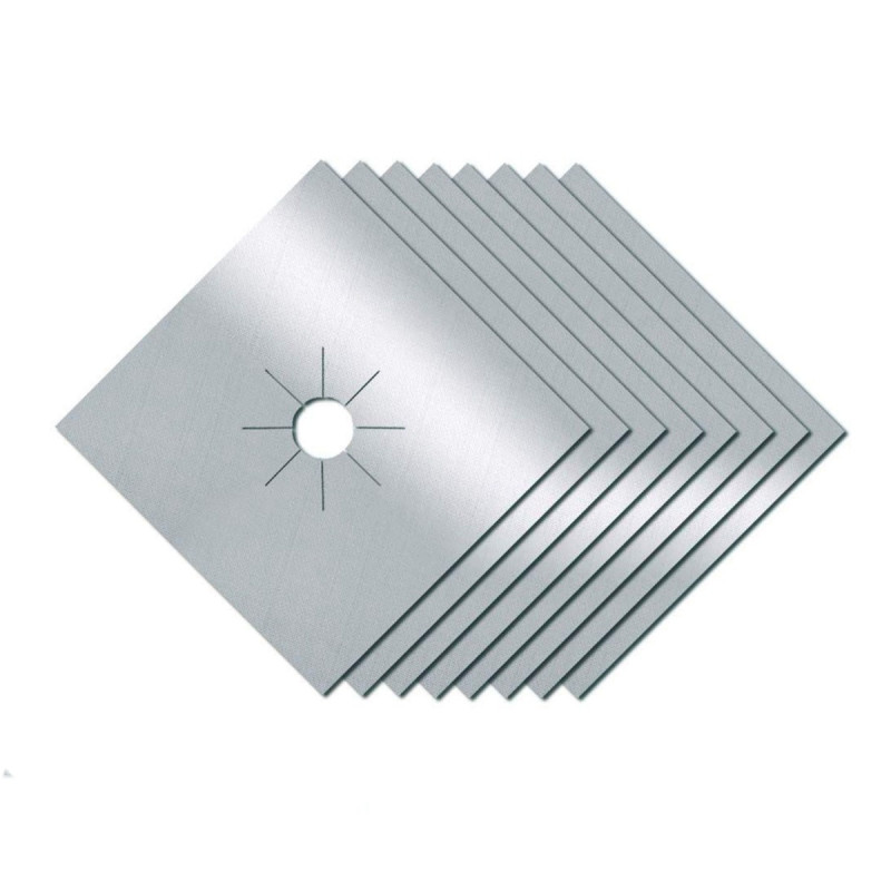 Folie protectie pentru aragaz TF-02, teflon, gri, 27 x 27 cm, set 4 bucati Folie protectie pentru aragaz TF-02, teflon, gri, 27 x 27 cm, set 4 bucati