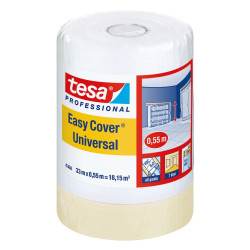 Folie protectie tesa Easy Cover 4368, transparenta, interior, 33 x 0.55 m