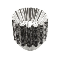 Forma de copt 0087, tabla cositorita, cosulete, 6.4 x 3.7 cm, set 25 bucati