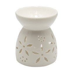 Aromatizor alb, Aroma Land, ceramica, 8 x 9.5 cm