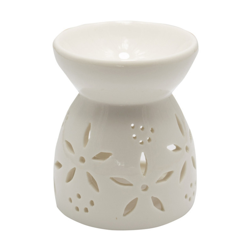 Aromatizor alb, Aroma Land, ceramica, 8 x 9.5 cm
