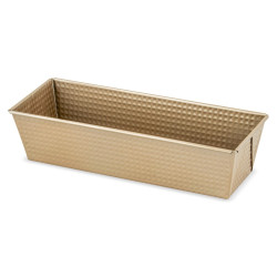 Forma de copt cozonac Zass, ZG-BW 02, otel carbon, acoperire antiaderenta, bronz, 31 x 11.8 cm