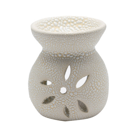 Aromatizor Flower, Aroma Land, ceramica, crem, 6.5 x 11 cm