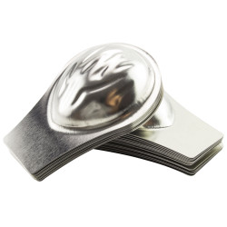 Forme de copt fursecuri nuci, tabla, argintiu, 7.1 x 4.7 cm, 26 bucati