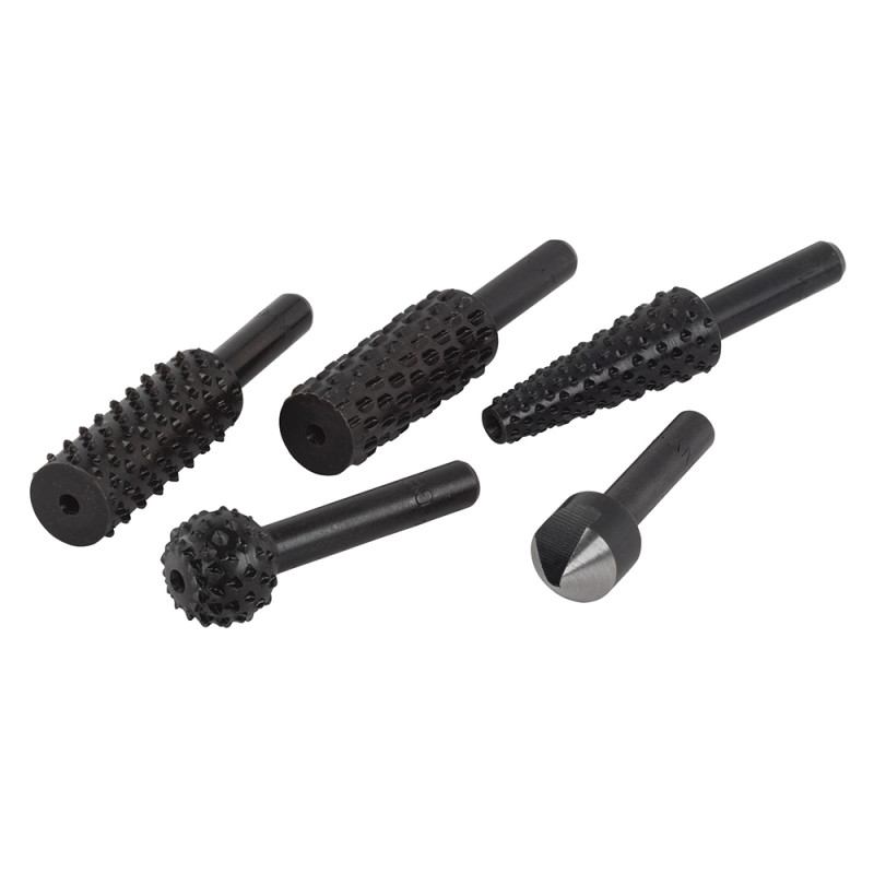 Freza lemn, Wolfcraft 2540000, set 5 bucati
